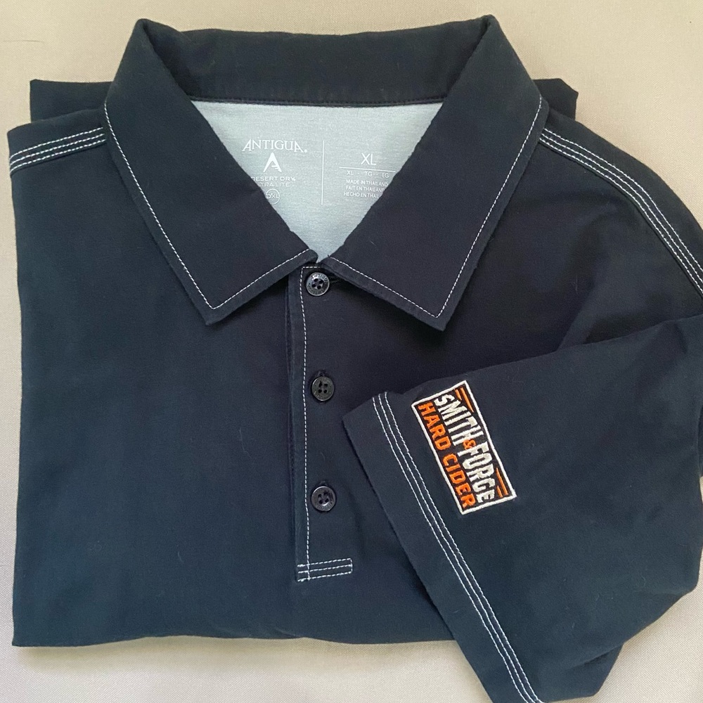 Smith & Forge Hard Cider Black Polo Shirt men’s XL